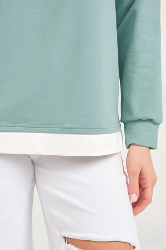 Свитшот женский Кетти св.изумруд