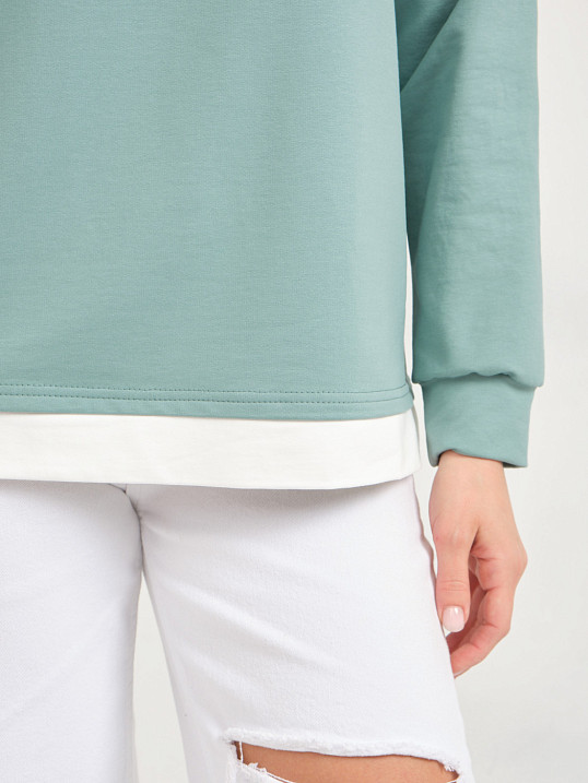 Свитшот женский Кетти св.изумруд