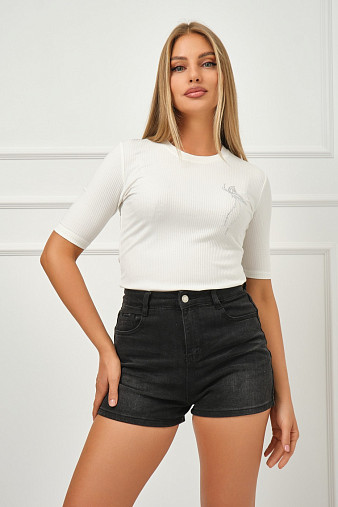 Лонгслив женский Вираж лапша экрю