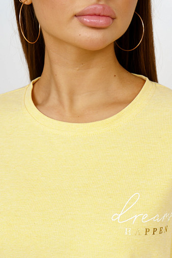 Толстовка женская Мегаполис желтый