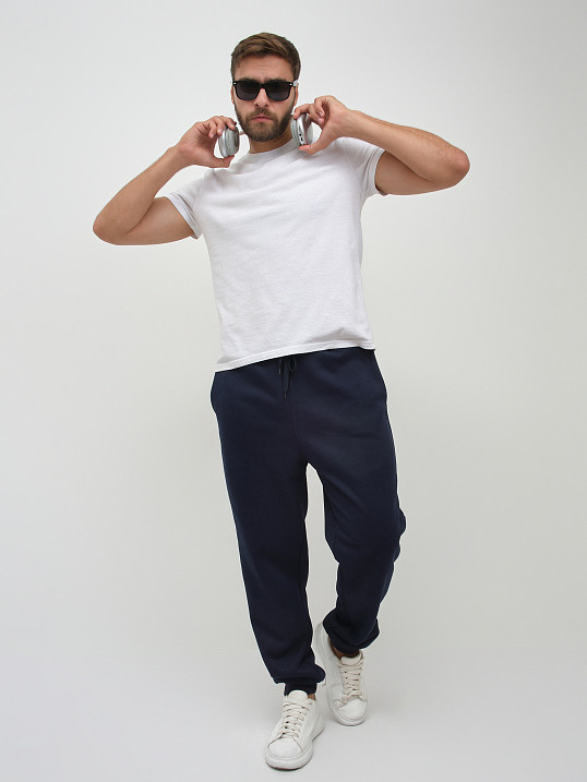 Брюки мужские теплые синий