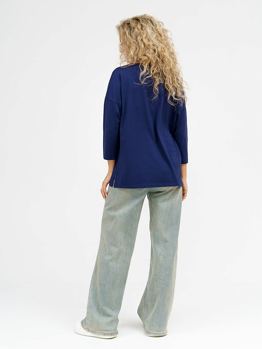 Лонгслив Стиль т.индиго