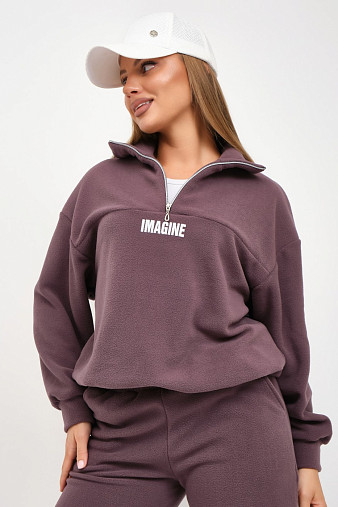 Костюм жен. Тренд-2 флис т.лиловый