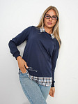 Толстовка женская Аврора индиго