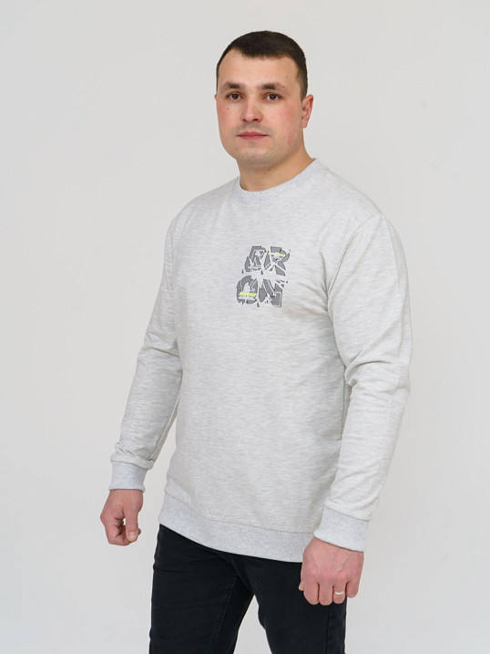 Толстовка мужская Эталон светло-серый