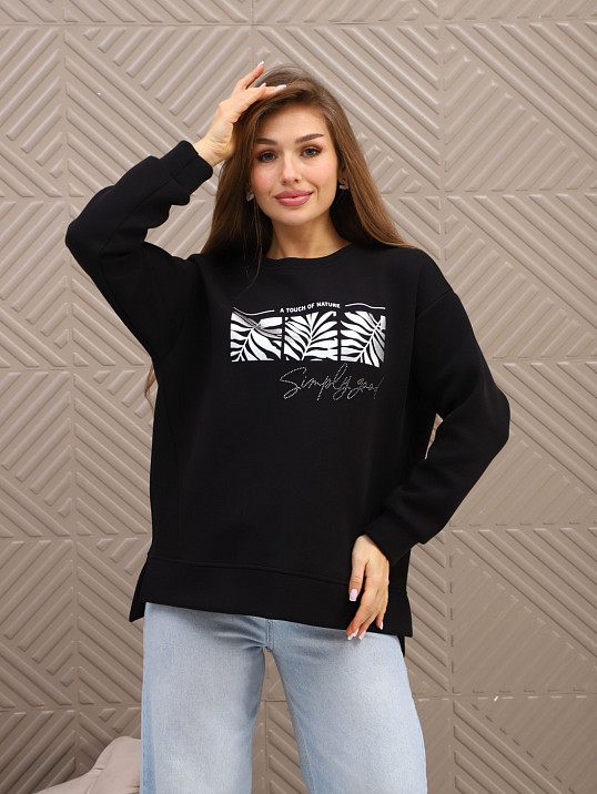 Свитшот женский Флёр черный