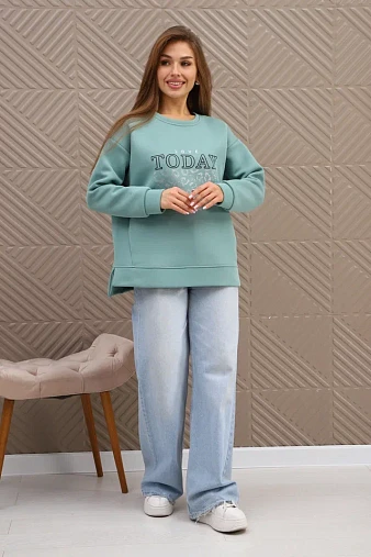 Свитшот женский Лео фисташка