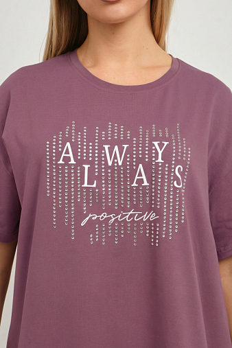 Футболка женская Флай т.лиловый