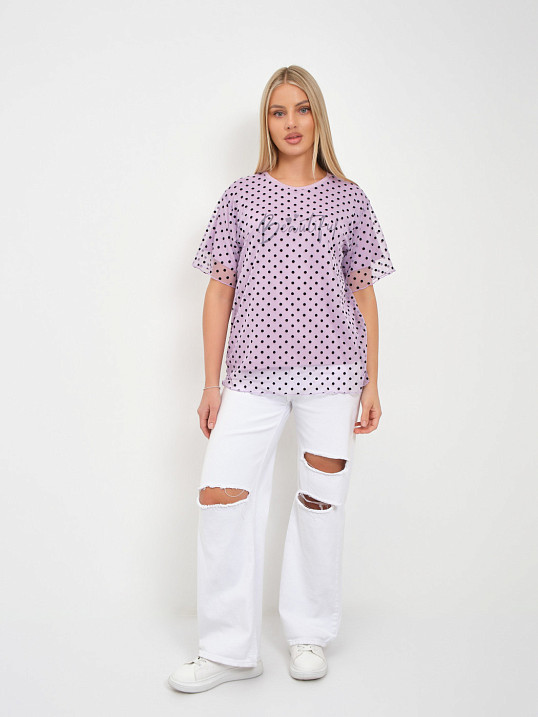 Футболка женская Бьюти вискоза лаванда