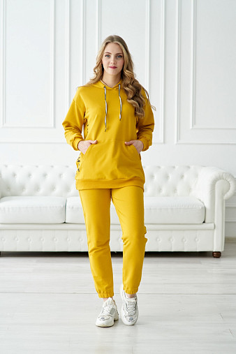 Костюм Челси футер 2-х нитка горчица