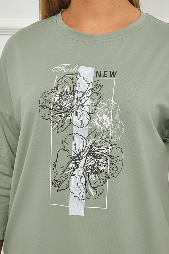 Лонгслив Стиль фисташка