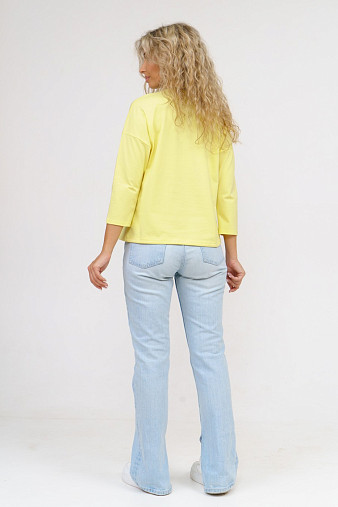 Лонгслив Николь лимон