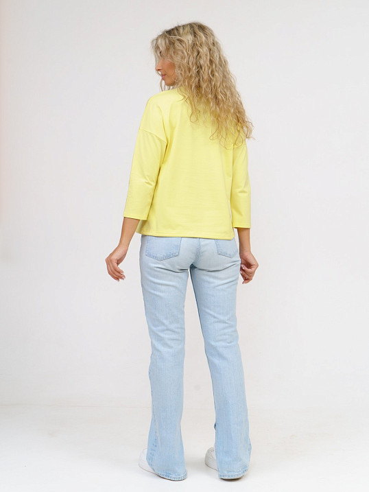 Лонгслив Николь лимон