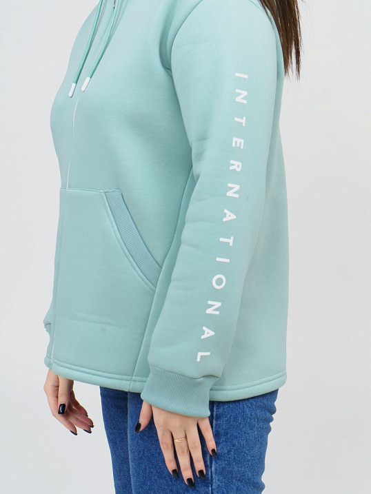 Толстовка женская Гамма на молнии аква