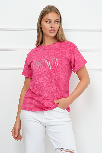 Футболка женская Арабеска фуксия