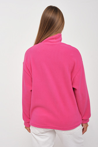 Толстовка жен. Тренд флис малина