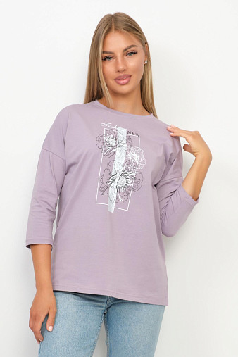 Лонгслив Стиль св.лиловый