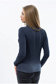 Водолазка классическая ангора синий