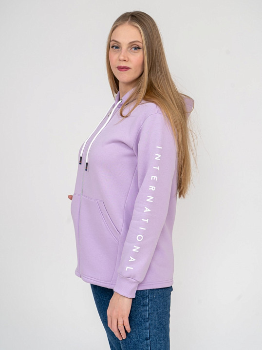 Толстовка женская Гамма на молнии лаванда