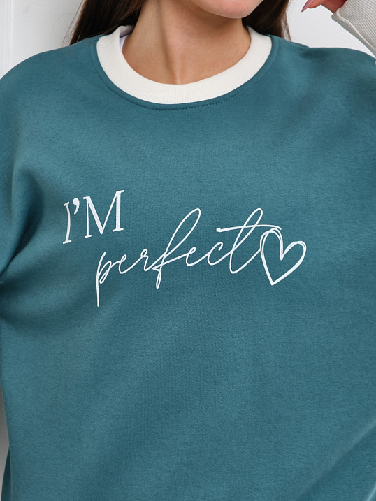 Толстовка женская Медея начес петроль