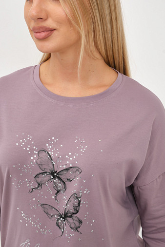 Лонгслив женский Сати корица