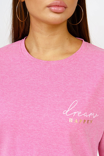 Толстовка женская Мегаполис розовый