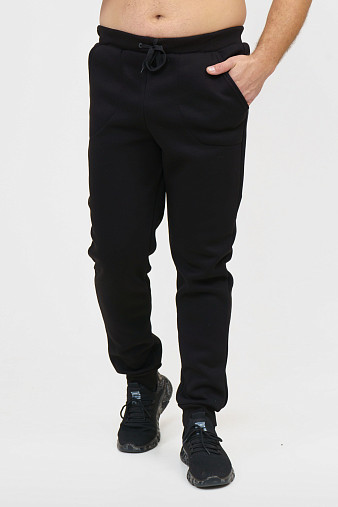 Брюки мужские футер 3-х нитка чёрный