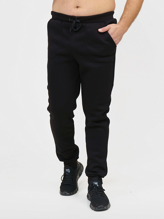 Брюки мужские футер 3-х нитка чёрный