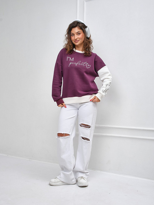 Толстовка женская Медея начес марсала