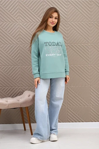 Свитшот женский Лео фисташка