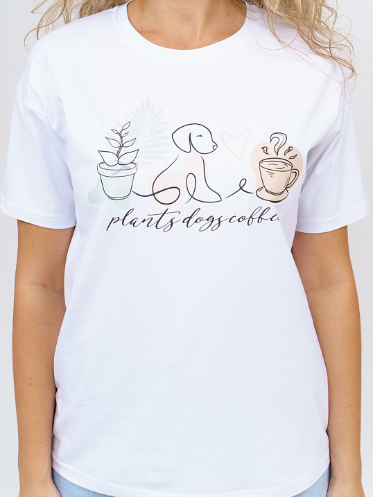 Футболка женская Смайл белый