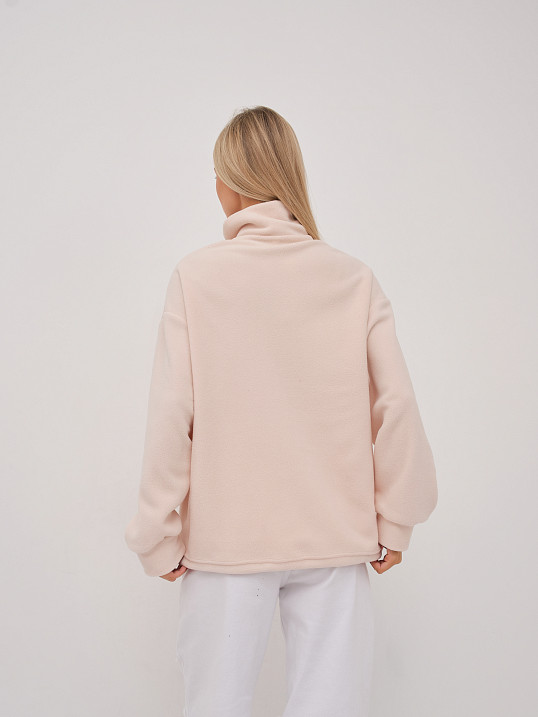 Толстовка жен. Тренд флис св.бежевый