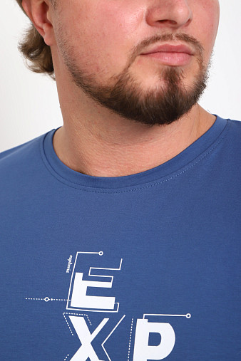 Футболка мужская Элиот индиго