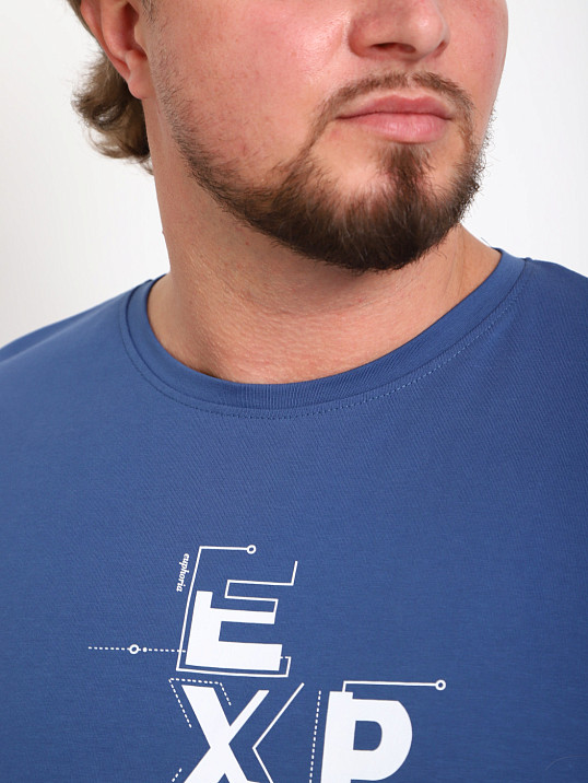 Футболка мужская Элиот индиго