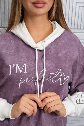 Толстовка женская Венди варенка лиловый