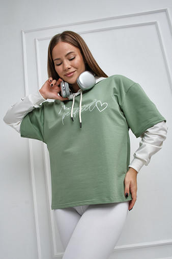 Толстовка женская Венди фисташка
