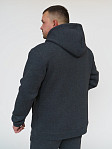 Толстовка мужская Степ без печати антрацит футер 3-х нитка