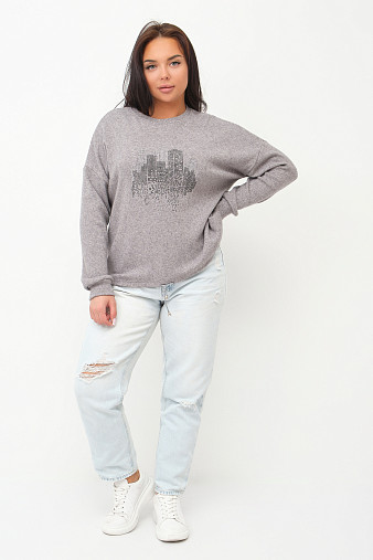 Джемпер женский Келли серый