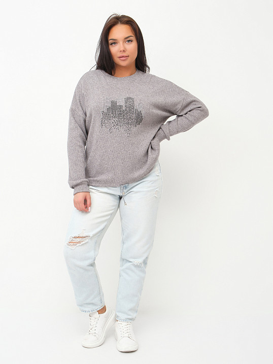 Джемпер женский Келли серый