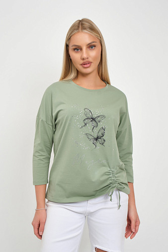 Лонгслив женский Сати фисташка