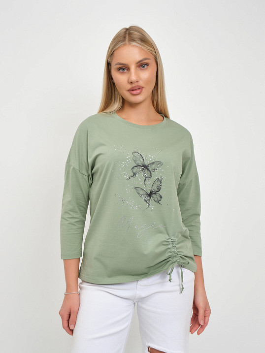 Лонгслив женский Сати фисташка