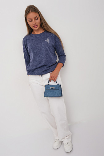 Джемпер Оливия индиго