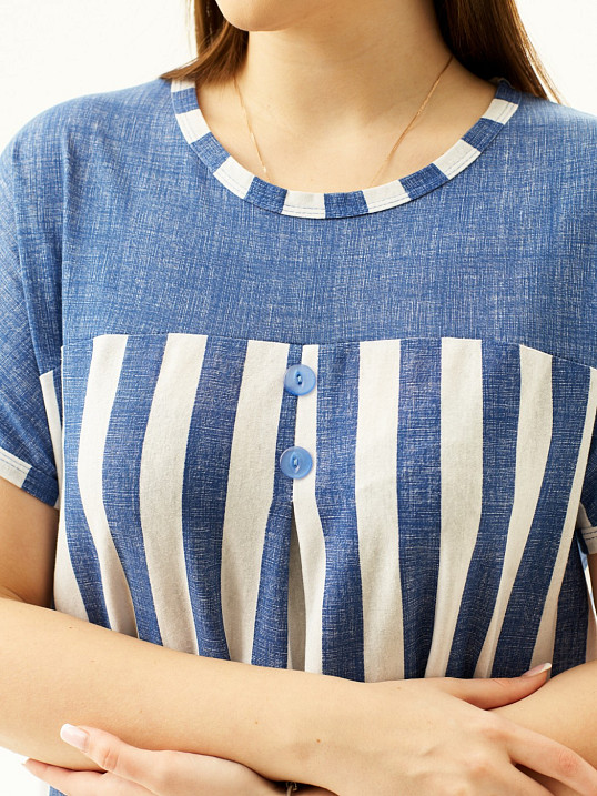 Костюм Вдохновение джинс/полоса