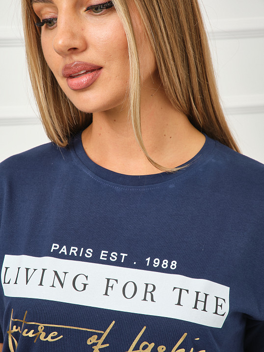 Футболка женская Имидж индиго