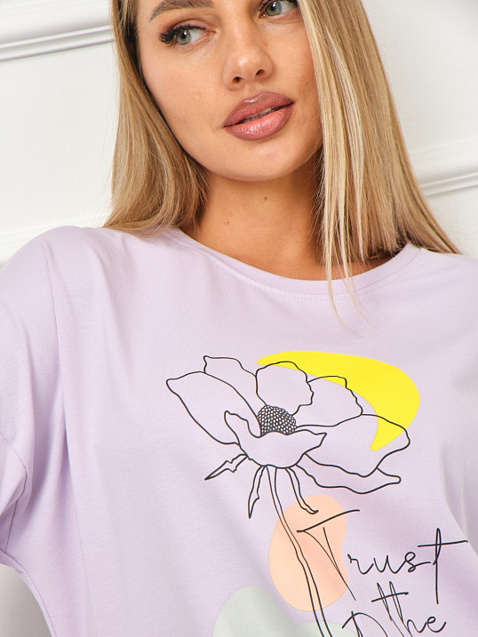 Лонгслив Николь лаванда