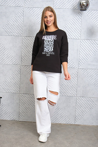 Свитшот женский Бьюти черный