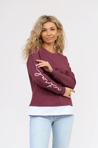 Толстовка женская Дабл лиловый