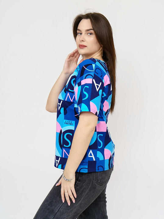 Футболка женская Краш синий