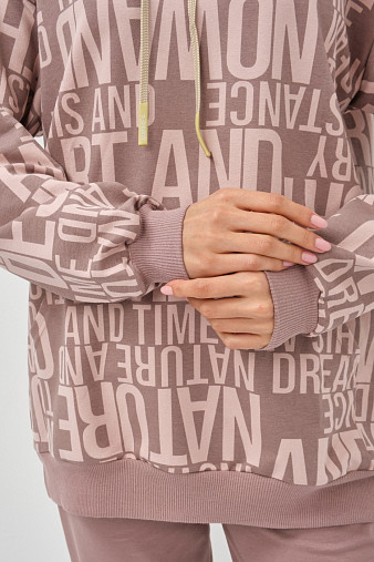 Костюм Челси футер 2-х нитка набивной кофе