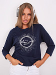 Лонгслив жен. Гламур индиго